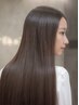 【潤髪にさらに導くストレート♪】潤う縮毛矯正+カット+ハホニコTr ￥12,100
