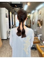 ヘアセット/編みおろし/パーティーヘア/学割/ヘアメイク