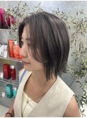 【matsuzaka】ヘルシーボブ×透明感シルバーカラー