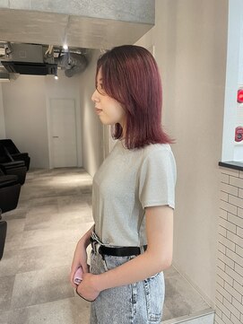 アイリー 名古屋(A/LEE) チェリーレッド／外ハネボブ