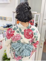 ハーフアップアレンジ