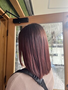 マーブル ヘアー(marble hair) ピンクカラー◎20代◎30代◎40代