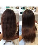 艶髪縮毛矯正Before/After