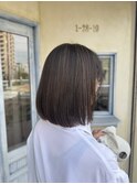 ボブ×ナチュラルハイライト