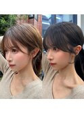 大人可愛い20代30代40代小顔後れ毛顔周りくびれレイヤーカット