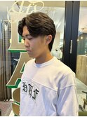 MEN'SHAIRウルフカルマパーマメンズショートイージーパーマ