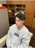 波巻きパーマ