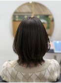 結べる長さのひし形ボブ