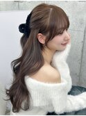 ☆ハーフアップアレンジが可愛いお顔周りカット☆
