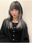 セクションカラー×ウルフカット