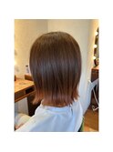 20×30×40代×外ハネボブ×毛先カラー×グローライズカラー