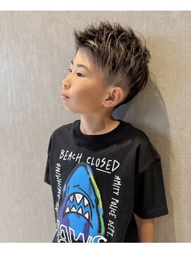 リア(Li'a) メンズ&キッズ対応◎親子似合わせカット＋ハイライト