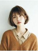 大人ボブ×ベージュカラー【夙川/苦楽園/西宮】