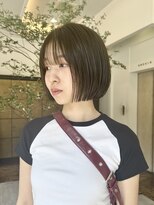 グリップ(GRIP)&nbsp;ブリーチなしオリーブグレージュ赤味消しミニボブ/オオタユキ