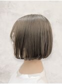 大人可愛い大人美人くすみカラーアッシュグレーベージュ