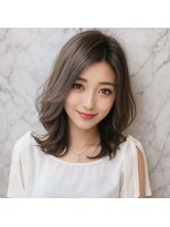 サードバイローラン(THiRD by ROULAND)&nbsp;オリーブグレークラゲヘアーココアベージュ