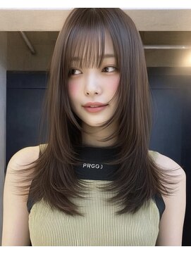 ハム 立川(hum) ココアベージュ/オリーブグレー/小顔/黒髪[立川/髪質改善]