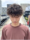 ツーブロックマッシュ×プードルパーマ