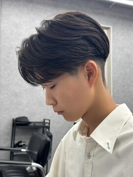 エルマーク 松山(L-MARK) マッシュヘア/黒髪/メンズカット/men's/フェザーパーマ