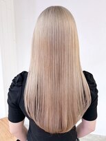 シオン(shion) ロングブロンドミルクティーブリーチホワイトベージュ_ba526482