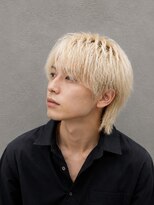 ラベルム バイ エーケー メンズ(La Belleme by AK for Men)&nbsp;ハイトーンブロンド×メンズウルフ
