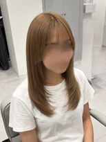 ヴィヒタ 川越 本川越(VIHTA.)&nbsp;ミルクティーベージュ/レイヤーカット/ブリーチカラー川越本川越