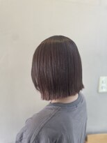 オクユキ(OKUYUKI)&nbsp;〇顔周りレイヤー×切りっぱなしボブ×艶カラー