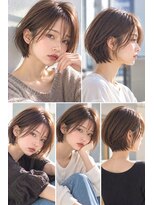 ライクバイコトナ 越谷(RIKE by kotona) ショートボブ髪型20代30代40代50代前髪あり前髪なし面長丸顔越谷