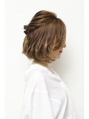 簡単くるりんぱヘアアレンジ