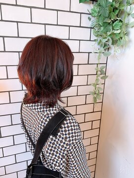 ジップ 緑店(zip) ショートウルフ×２０代モード感up