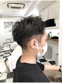 MEN'S HAIR  センターパート　サイドパート　韓国マッシュ