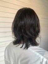 ラコスタ(LaCosTa)&nbsp;ダークグレージュ☆大人可愛いこなれひし形ネオウルフボブパーマ