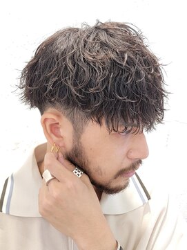 フィフス 原宿(fifth) ツイストスパイラルパーマツーブロックマッシュコンマヘア束感