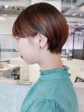 アルバム 池袋(ALBUM) ショートボブ_グレージュカラーボブウルフ_ba419382