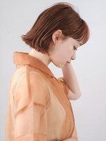 レトン 銀座(leton)&nbsp;切りっぱなしボブ/ミニボブ/オレンジブラウン［東銀座/銀座］