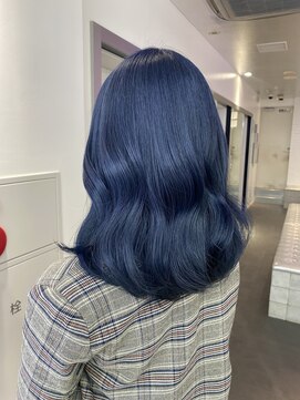 ゲーム 原宿店(GAME) ネイビーブルー /ダブルカラー/オージュア/髪質改善/原宿