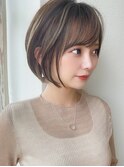 大人かわいい似合わせカット/アッシュベージュ/20代30代40代新宿