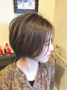 ヘアーアンドメイク グリーン(hair&make green) 大人可愛いヌーディーボブ