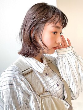 ディッセンバー 渋谷(December) 【December】秋カラー×ブリーチなし透明感グレージュカラー