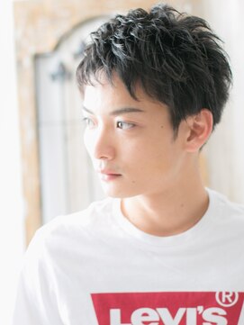 トニーアンドガイ メン 与野駅前店(TONI&GUY MEN) モテ髪ビジカジなグレーベージュ耳だしウェットショートh与野