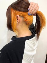 イーストハムアール(EAST HAM r) インナーカラーオレンジ/デザインカラー