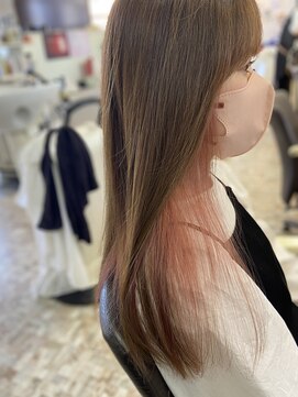 ウィズ ANNEX店(With) ホワイトピンクインナーカラー