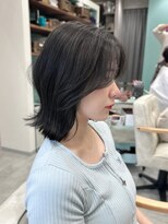 レヴ 草加店(LEV.)&nbsp;シアカラー　ショートヘア　姫カット　ダークアッシュ