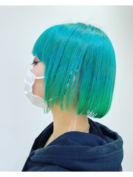 コル(CoL) ◇派手髪 ターコイズブルー◇