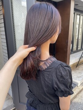 コフィー バイ メルト 吉祥寺(cofy by melt) 【松本咲花】ブリーチなしダブルカラーラベンダーピンク暖色韓国