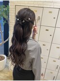 【鈴木結惟】 ハーフアップセット