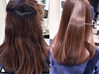 フリック 堺東店(FLICK)の写真/【堺東駅/徒歩1分】ダメージを最小限に抑え、ツヤのある滑らかで指通りの良い仕上がりに★