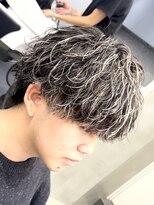 フィフスパーク(fifth PARK) 渋谷緩め波巻きスパイラルパーマメンズハイライトシャドウパーマ