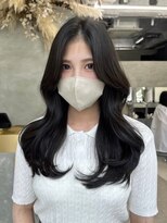 ユニ 原宿(uni) #50/黒髪/ボブルフ/ネビージュ/小顔/ワンレン/髪質改善/原宿