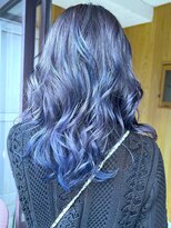 ブレイズヘアー(BLAZEhair) ブルージュバレイヤージュ×ブリーチ2回